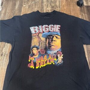 Black Graphic T-Shirt with Biggie Design